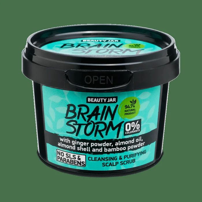 Beauty Jar BRAINSTORM Gommage du cuir chevelu 100gr