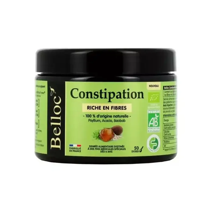 Belloc Constipation riche en fibres 50 doses 184gr