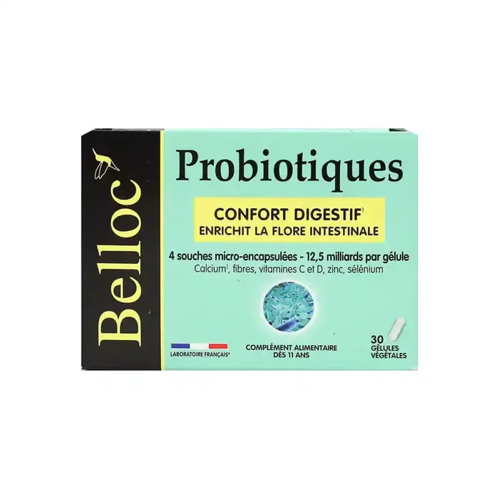 Belloc Probiotiques confort digestif 30 gelules vegetales
