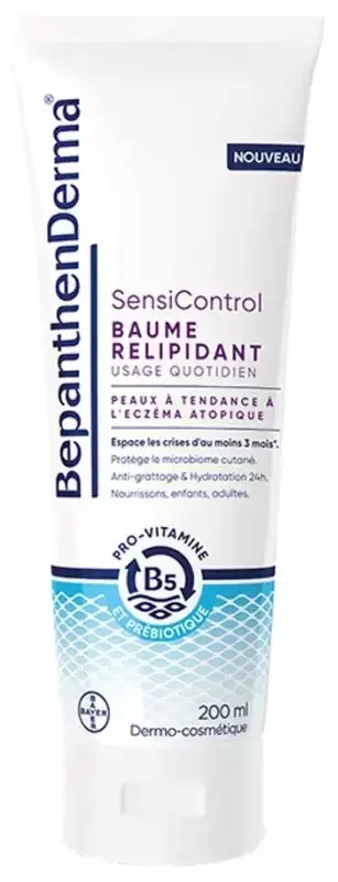 Bepanthen Derma Sensicontrol Baume Relipidant 200 ml Peaux à Tendance à l‘Eczéma Atopique