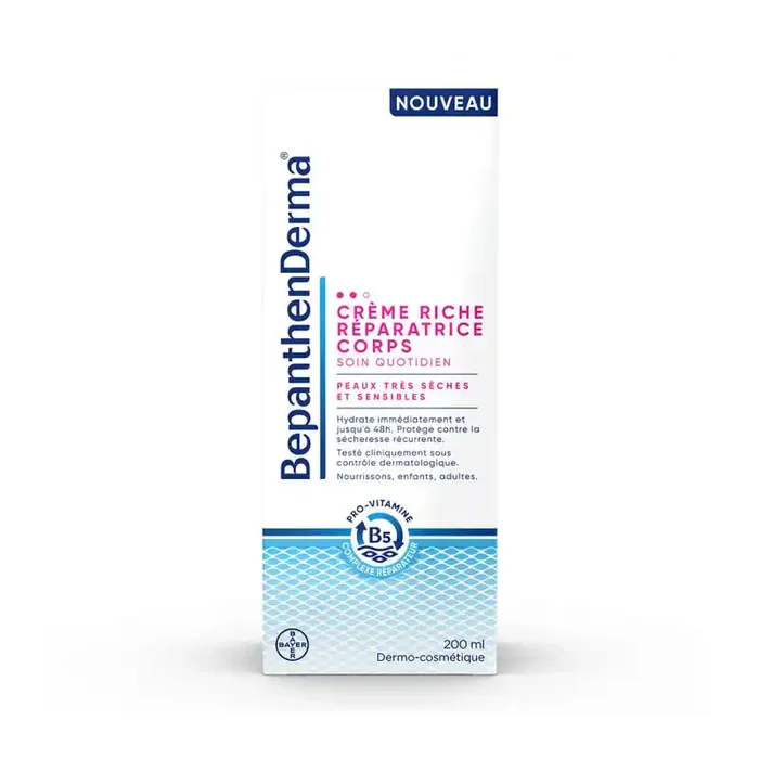 BEPANTHENDERMA® CREME RICHE REPARATRICE CORPS 200ML BAYER