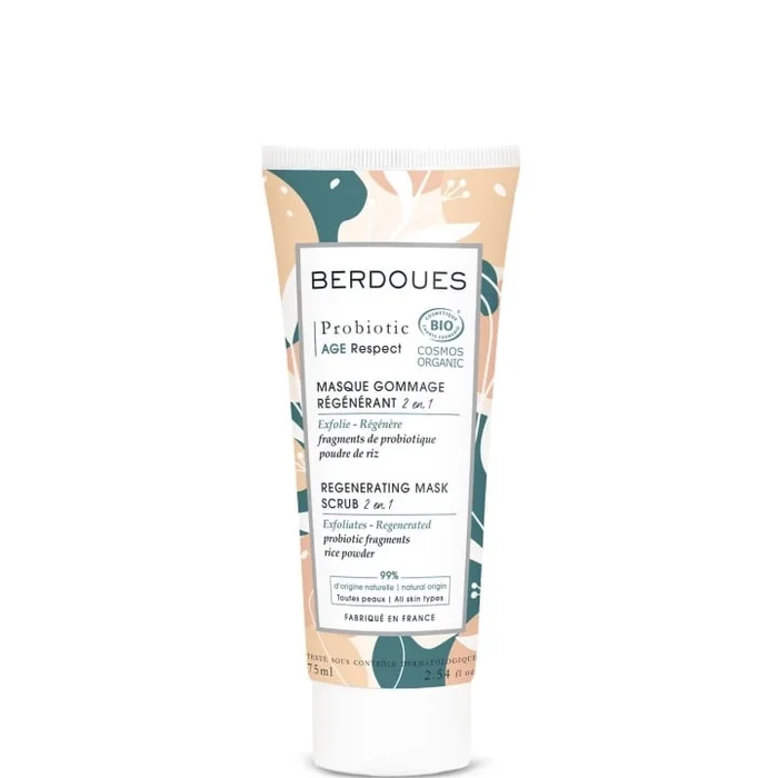 Berdoues Probiotic Age Respect Masque Gommage Régénérant 2 en 1