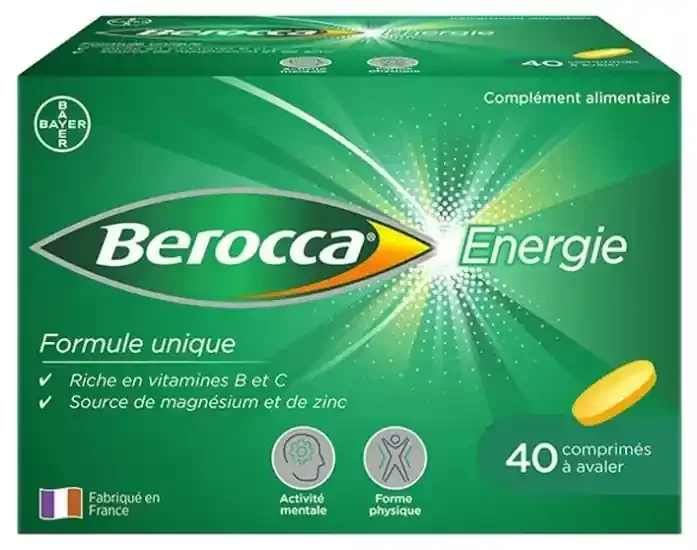 Berocca Énergie Boite de 40 Comprimés à Avaler