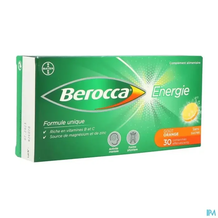 Berocca energie orange comprimé effervescent 30