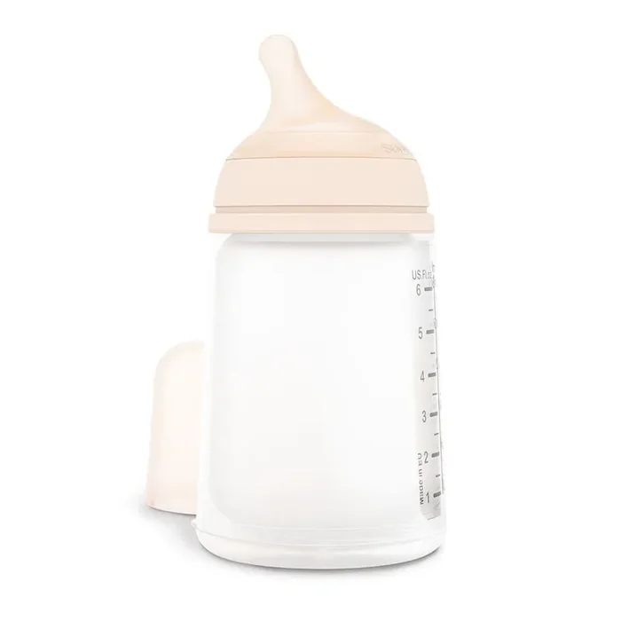Biberon 270ml Avec Poche Anti Colique Debit M Moyen Zero Zero Dès La Naissance Suavinex