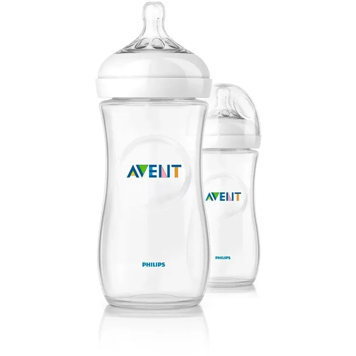 Biberons Debit Moyen 6 Mois Et Plus Philips 2×330 ml Natural Avent