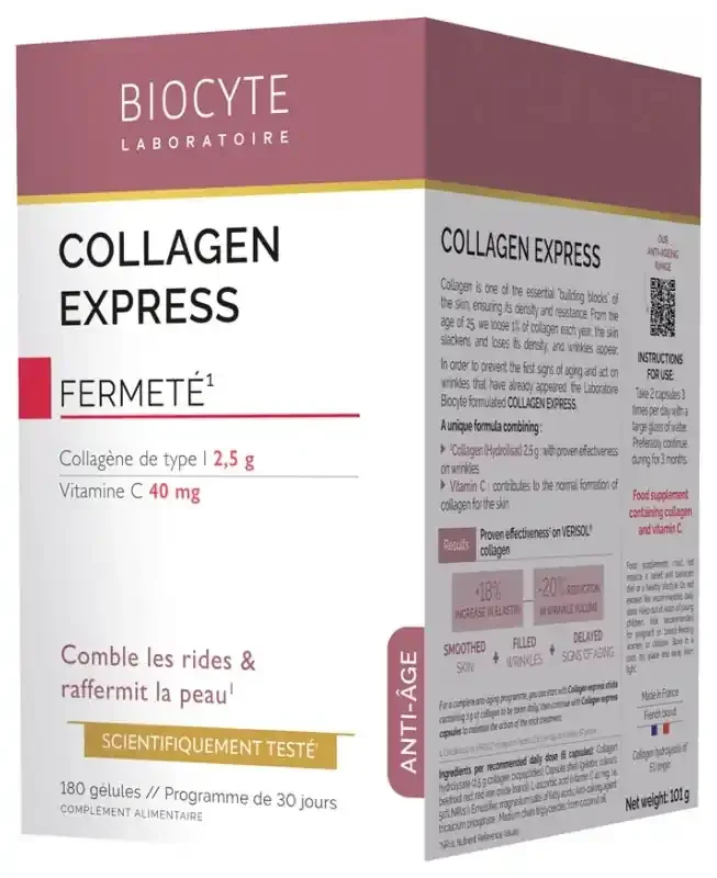 Biocyte Collagen Express Gélules – 180 gélules