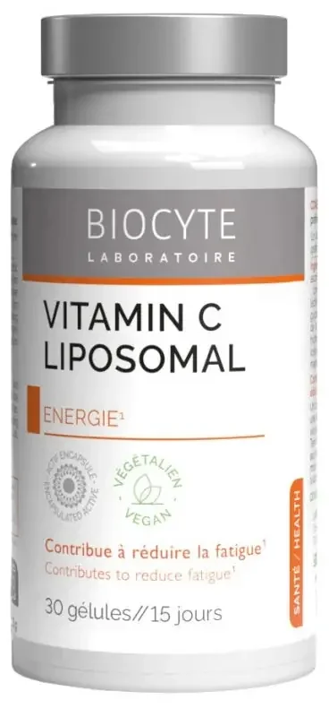 Biocyte Vitamine C Liposomale – Énergie – 30 Gélules