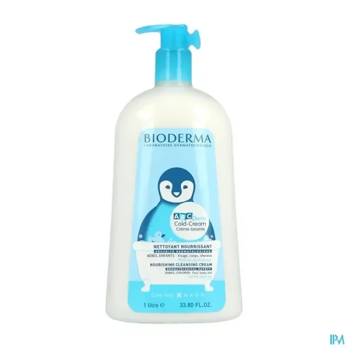 Bioderma abcderm cold cream crème lavante 1l