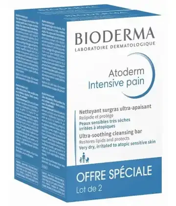 Bioderma Atoderm Pain Nettoyant Surgras Sans Parfum 2 x 150 g