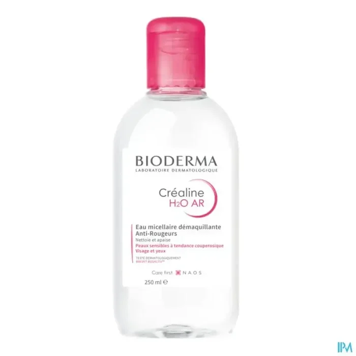 Bioderma crealine h2o ar eau micellaire demaquillante antirougeurs 250ml