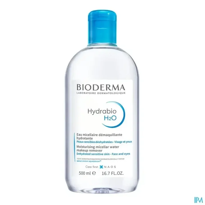 Bioderma hydrabio h2o eau micellaire demaquillante 500ml