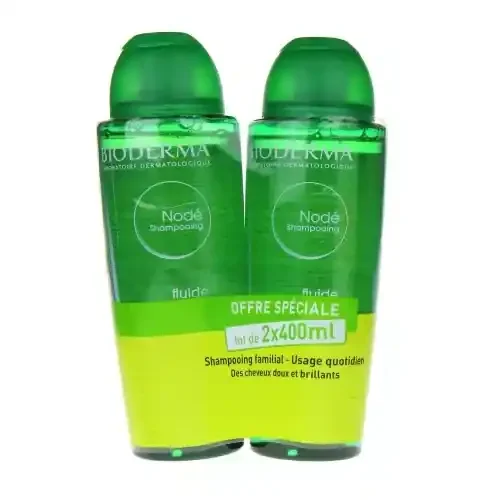 BIODERMA Nodé Fluide Shampooing Lot de 2 x 400 mL Offre Spéciale