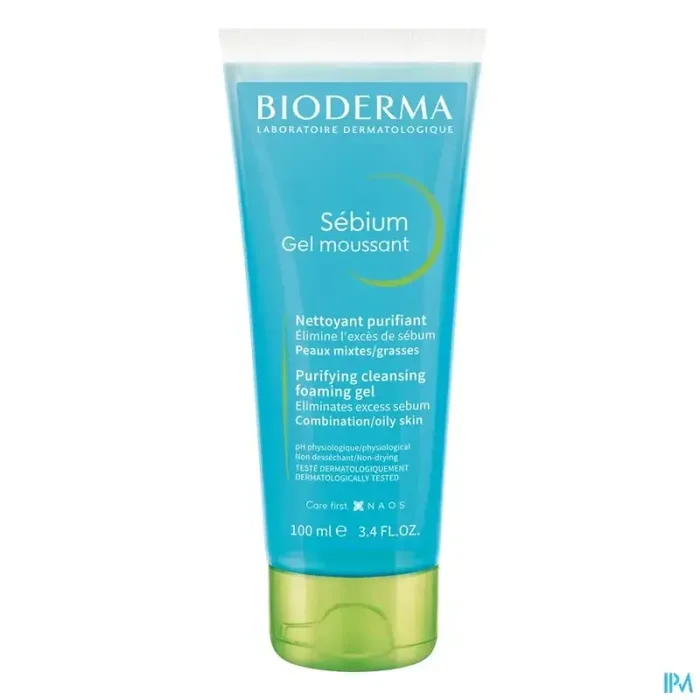 Bioderma sebium gel moussant nettoyant purifiant 100ml