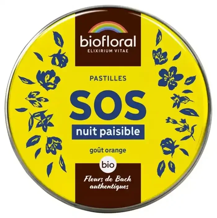 Biofloral Sos Secours Nuit Paisible Pastilles Bio 50 gr