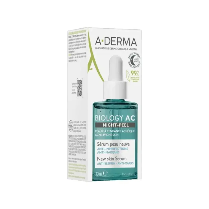 BIOLOGY AC SERUM PEAU NEUVE NIGHT-PEEL 30ML A-DERMA