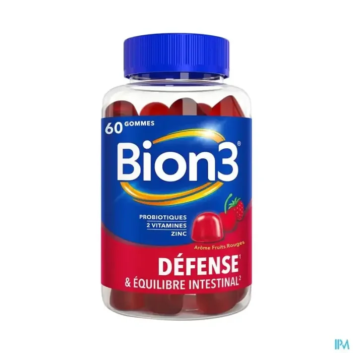 Bion 3 defense gommes fruits rouges 60