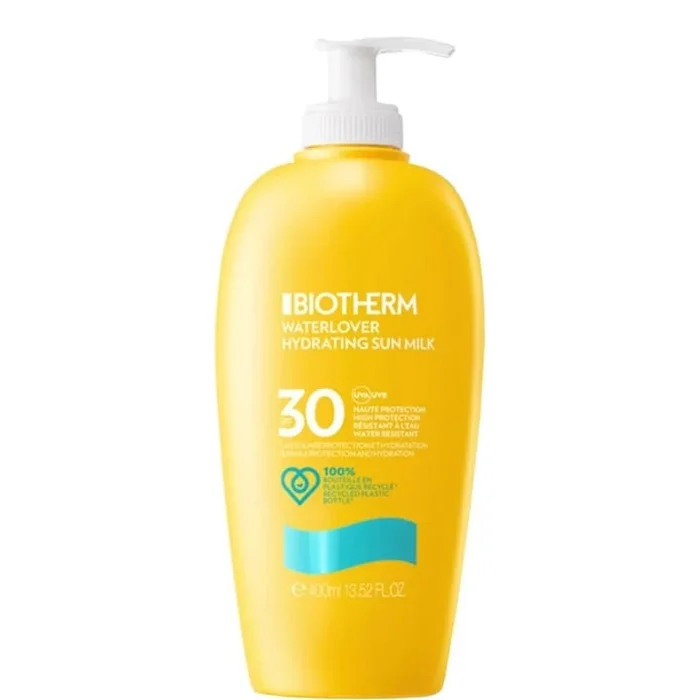 Biotherm Waterlover Lait Solaire Hydratant SPF30 Haute Protection pour le Visage et le Corps