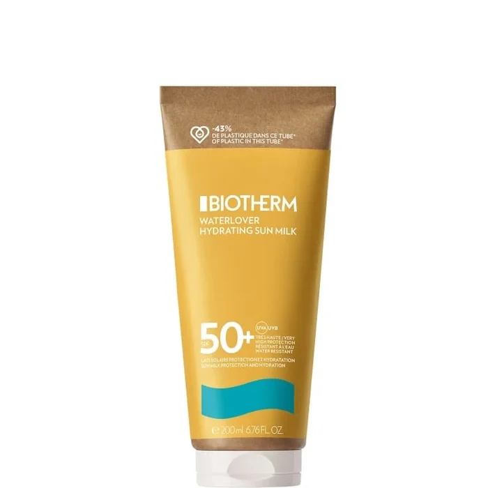 Biotherm Waterlover Lait Solaire Hydratant Visage & Corps SPF 50+ – Tube Éco-conçu