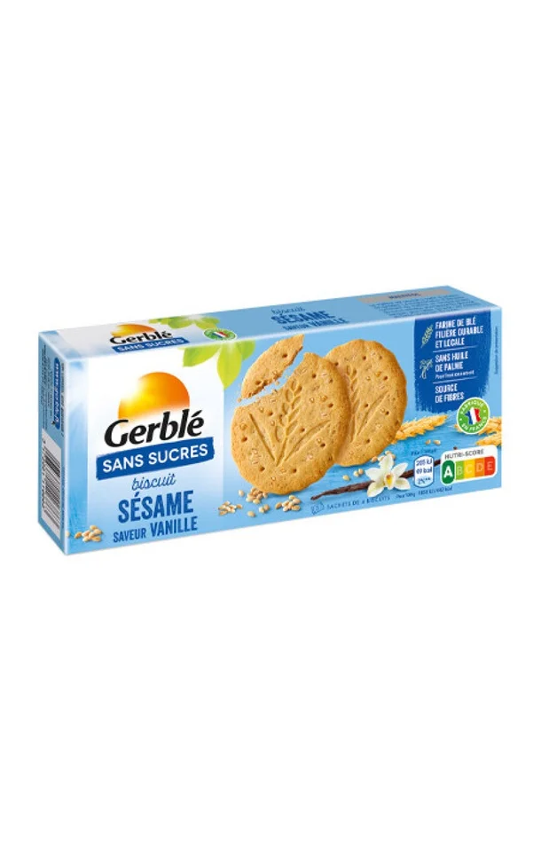 Biscuits sésame vanille – 12 x 132 g