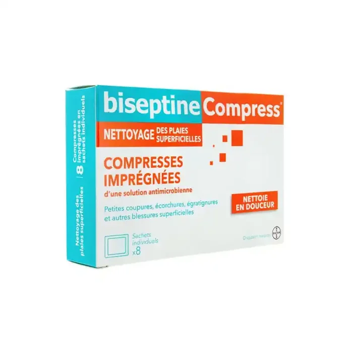 BISEPTINE COMPRESS 8 SACHETS BAYER