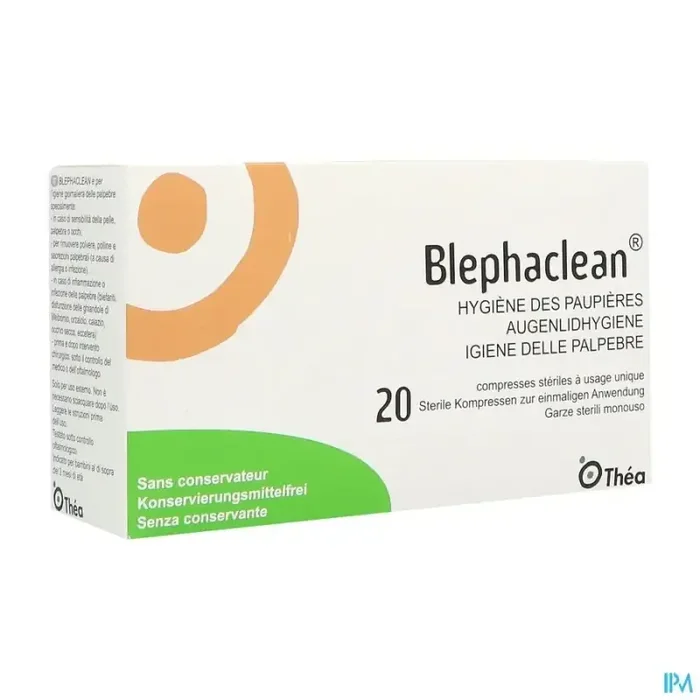 Blephaclean compresse sterile pour paupieres 20