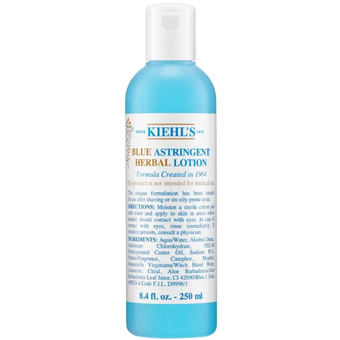 Blue Astringent Herbal Lotion – Tonique astringeant anti-imperfections pour peaux adolescentes 250 ml
