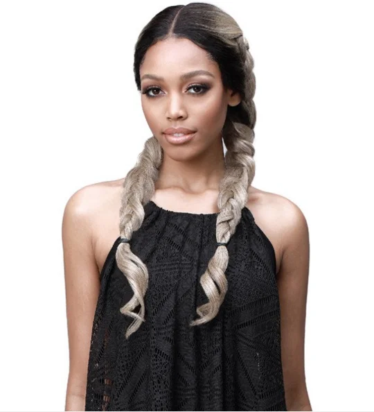 BOBBI BOSS – MBLF230 SANA Human Hair Blend Lace Extreme Wig