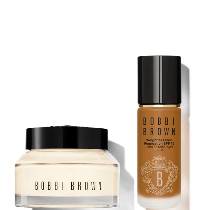 Bobbi Brown 24-hour Hydration Duo – Vitamin Enriched Face Base & Foundation Bundle (Various Shades)