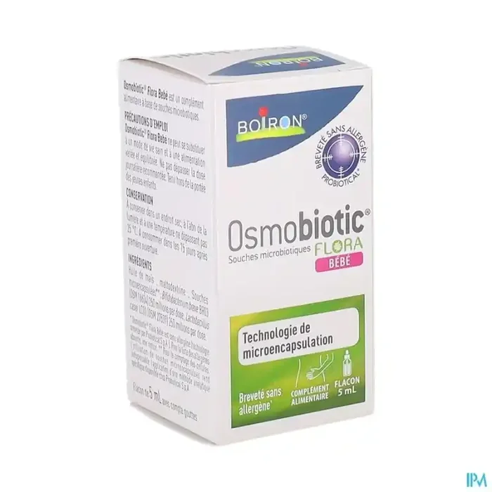 Boiron osmobiotic flora bébé compte gouttes 5ml