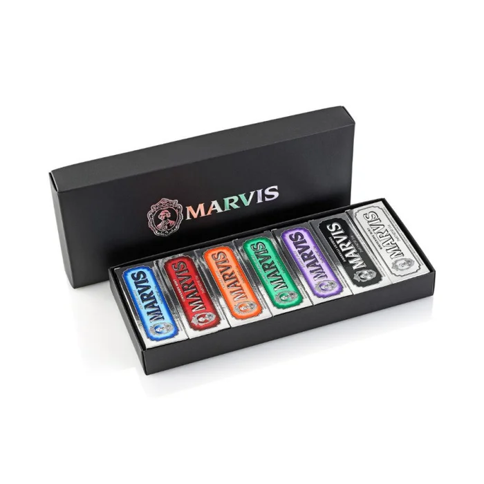 Boîte Luxe Dentifrices Voyage – 7x25ml