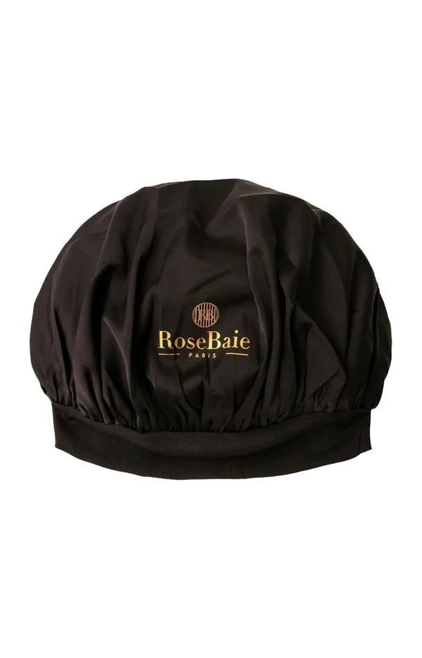 Bonnet de nuit en soie – Noir