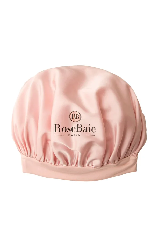 Bonnet de nuit en soie – Rose