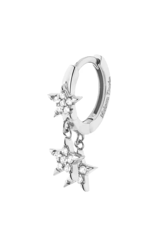 Boucle d’oreille – Cheers – Laiton plaqué argent 10 microns