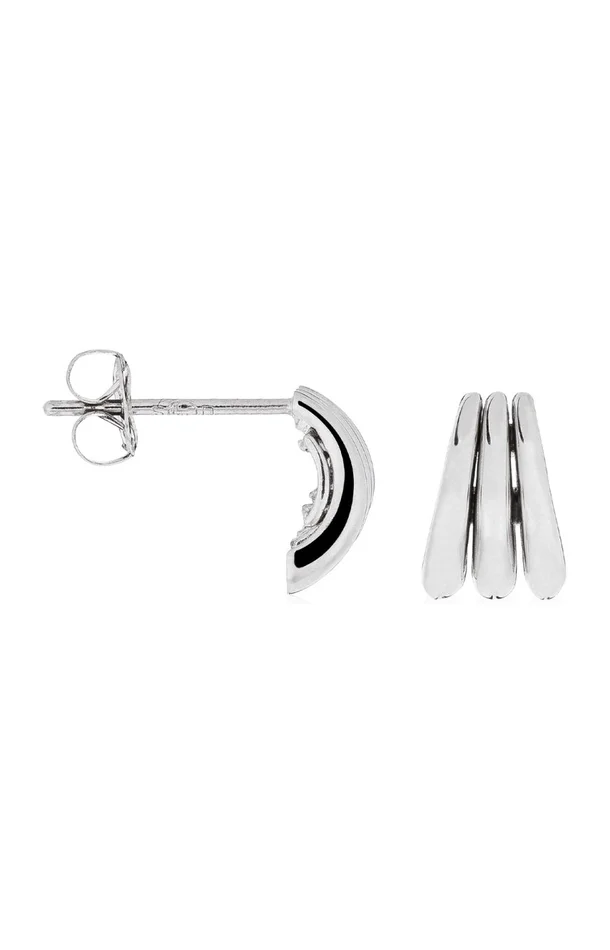 Boucles d’oreille Trianon – Or blanc 375/1000