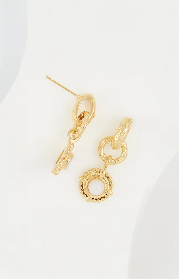 Boucles d’oreilles – Acier inoxydable – Doré