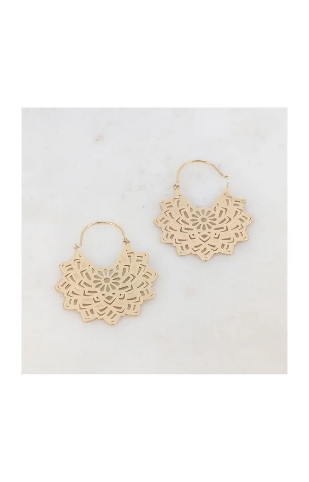 Boucles d’oreilles – Acier inoxydable doré