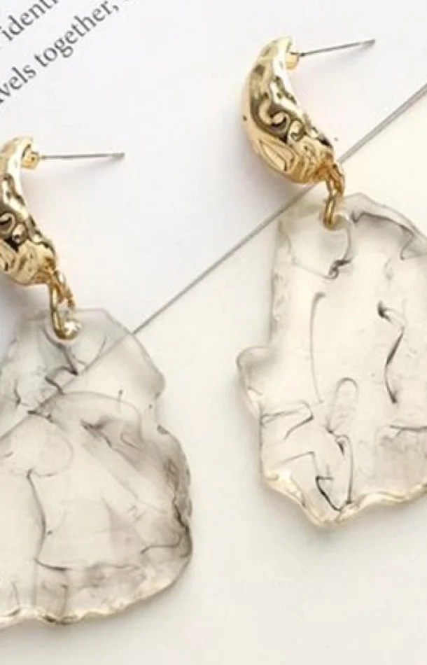 Boucles d’oreilles – Alliage – Doré