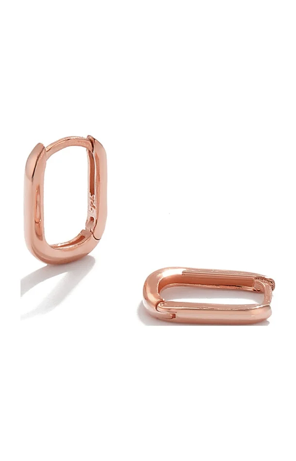 Boucles d’oreilles – Argent 925/000 plaqué doré rose