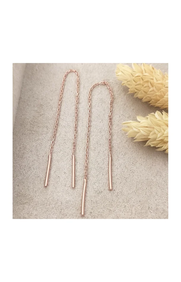 Boucles d’oreilles – Argent 925/000 plaqué or rose