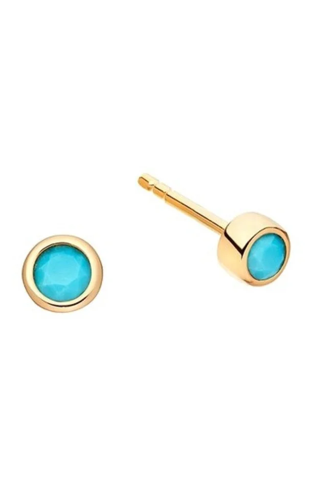 Boucles d’oreilles Aude – Laiton doré à l’or fin 18k & zircons