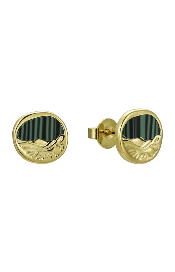 Boucles d’oreilles Bobby – Laiton doré à l’or fin 18k