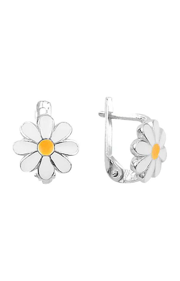 Boucles d’oreilles fleurs – Argent 925/000