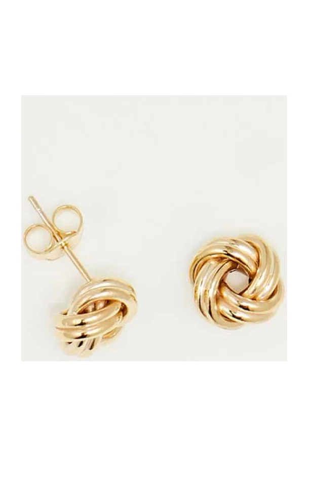 Boucles d’oreilles Noeud – Or jaune 375/1000