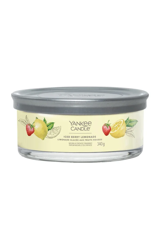Bougie 5 mèches – Limonade glacée aux fruits rouges – 340 g