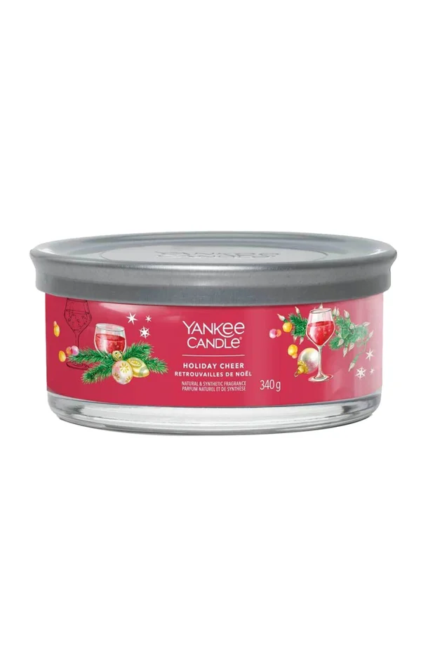 Bougie 5 mèches – Retrouvailles de Noël – 340 g