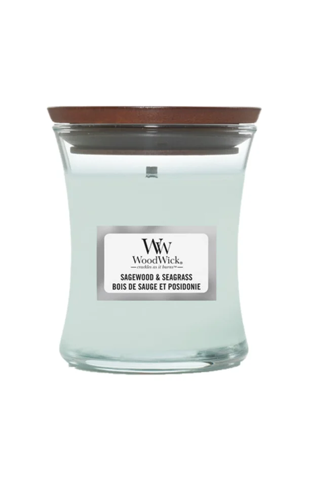 Bougie jarre – Bois de sauge & posidonie – Mini modèle – 85 g