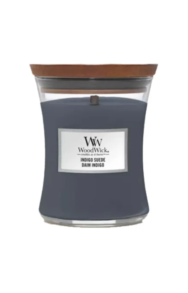 Bougie jarre – Daim indigo – Moyen modèle – 275 g