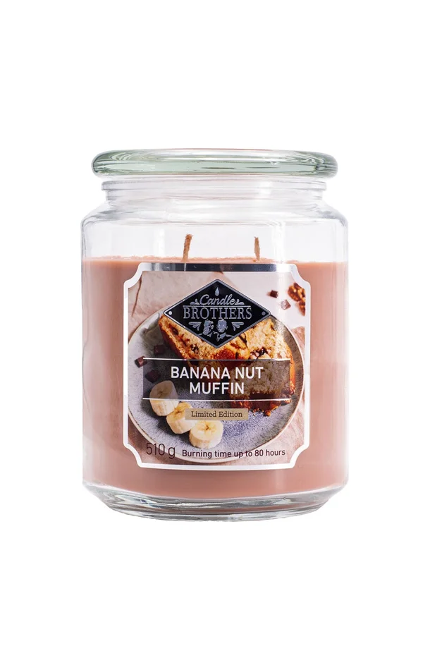Bougie parfumée – Banana Nut Muffin – Noisette & miel – 510 g