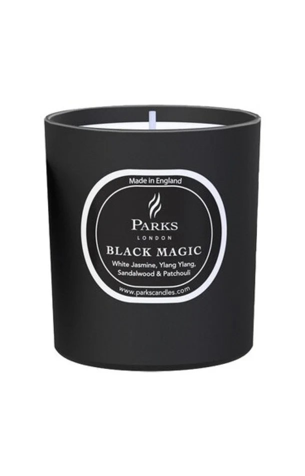 Bougie parfumée – Jasmin blanc, ylang ylang & santal – Black Magic – 220 g